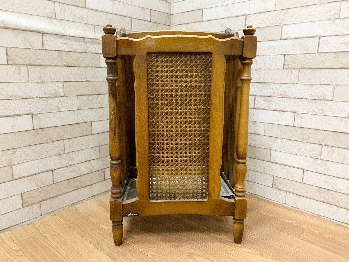 ◇オールドカリモク Karimoku コロニアル 傘立て ヴィンテージ 玄関