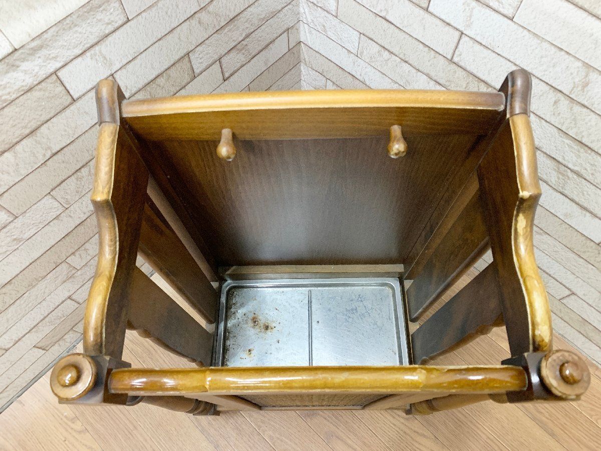 ◇オールドカリモク Karimoku コロニアル 傘立て ヴィンテージ 玄関