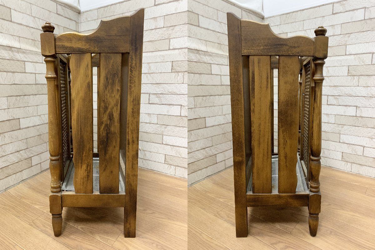 ◇オールドカリモク Karimoku コロニアル 傘立て ヴィンテージ 玄関