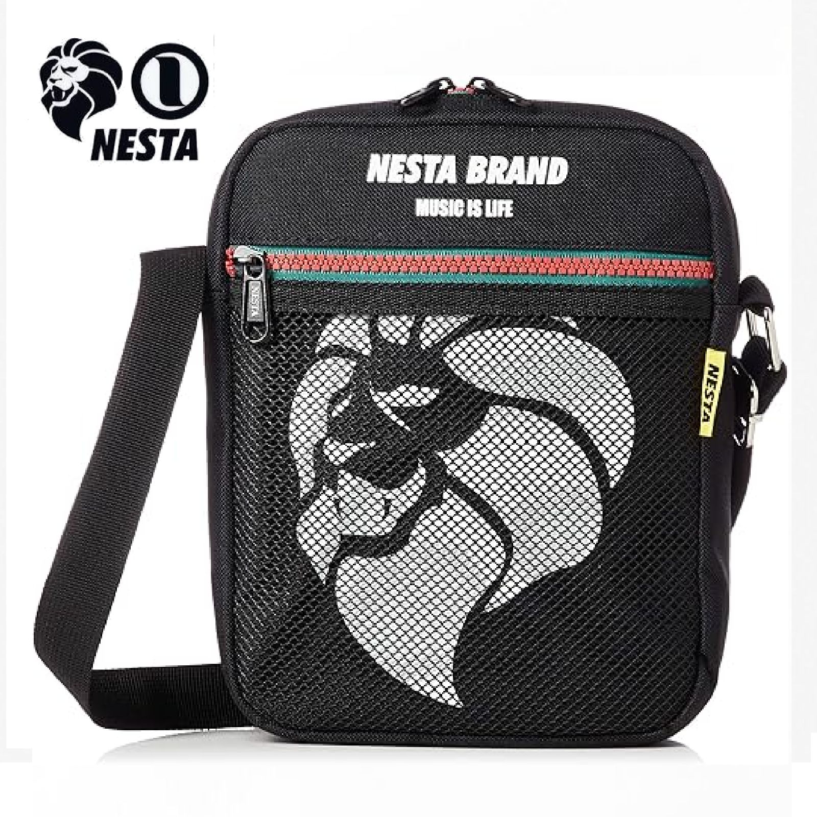 NESTA BRAND/ネスタブランド 縦型 メッシュポケット ショルダーバッグ 