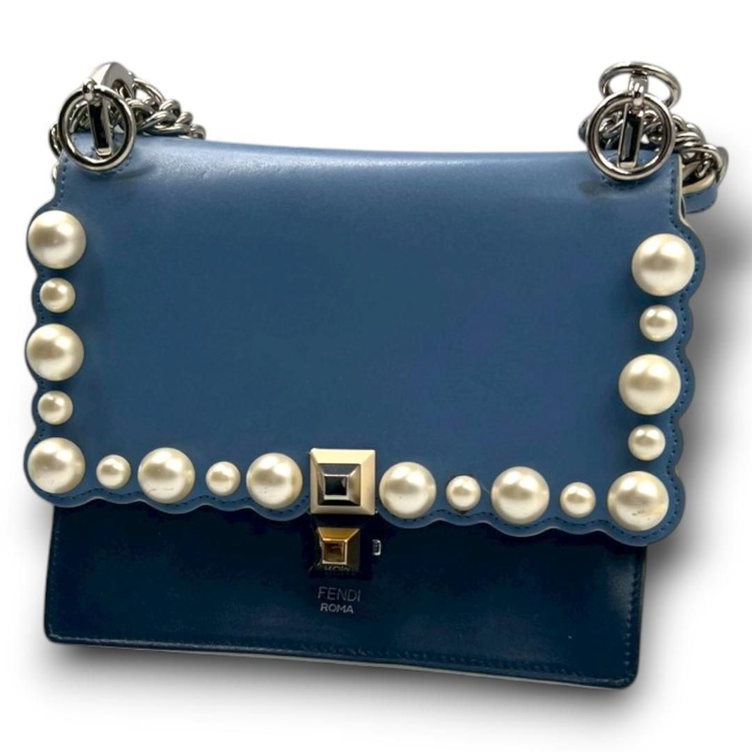 FENDI 8M0381 Mini Kan I ミニ キャナイ ブルー A0ZS 188-8241