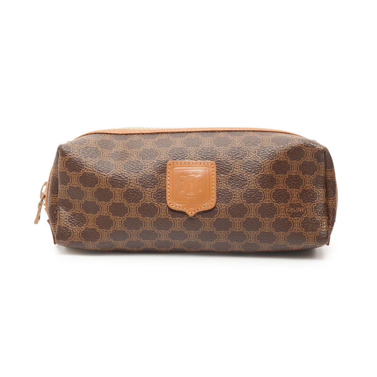 セリーヌ　CELINE マカダム　エナメル　ポーチ CELINE（セリーヌ） ポーチ 小物入れ 化粧ポーチ メイクポーチ マルチ