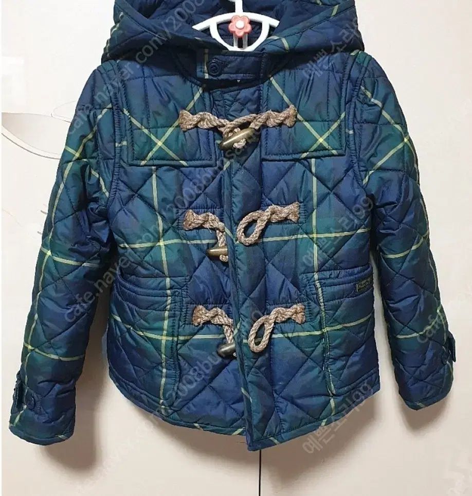 ポロ ラルフローレン キッズ タータン トグル キルティング ジャケット