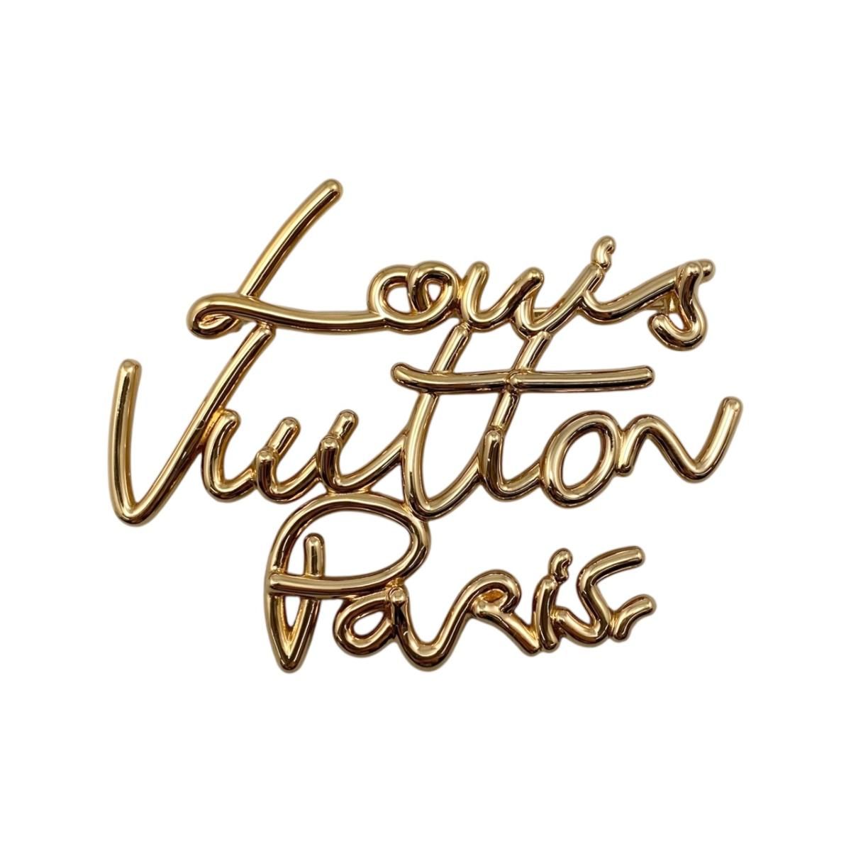 ☆ルイヴィトン ブローチ・LV スクリプト M03098 ニコラ