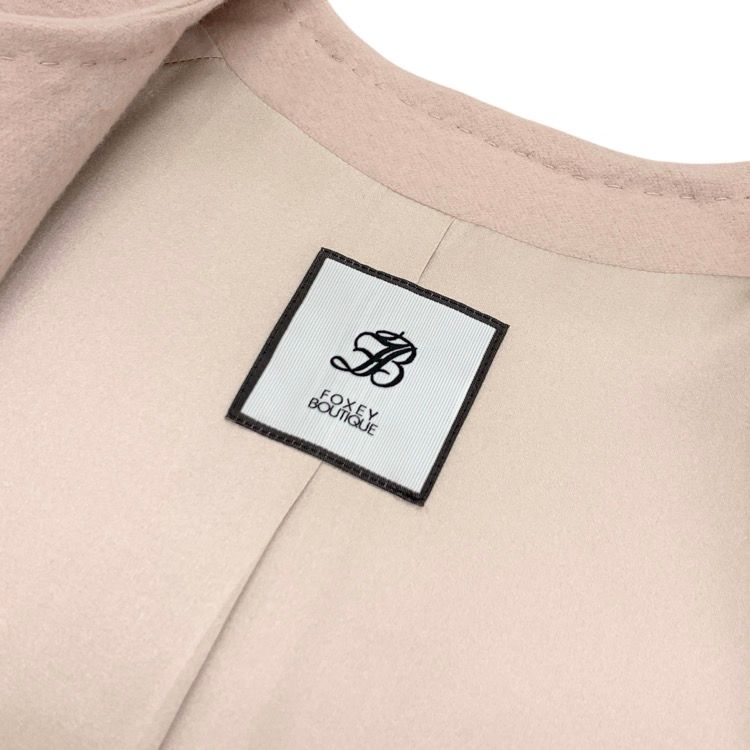 FOXEY フォクシー コート アリア カシミヤ ミンクファー ピンク
