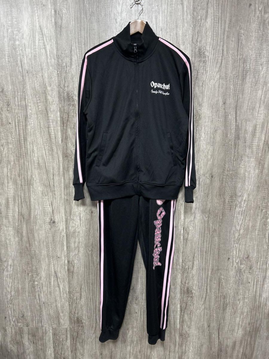 おぱんちゅうさぎ　ジャージ　上下セット　Mサイズ　匿名配送 おぱんちゅうさぎ プリント サイドライン ロゴ ジャージ上下