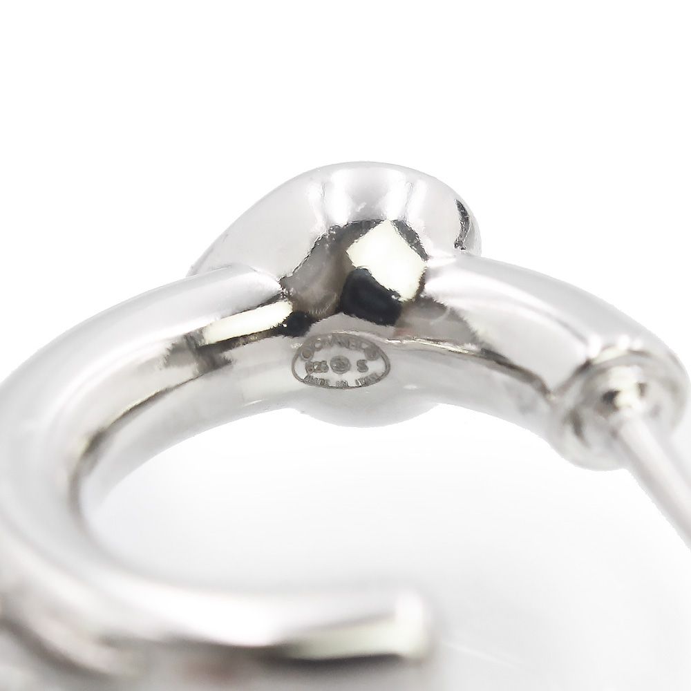 シャネル ABF778 ラインストーン ハート ココマーク フープ スイング