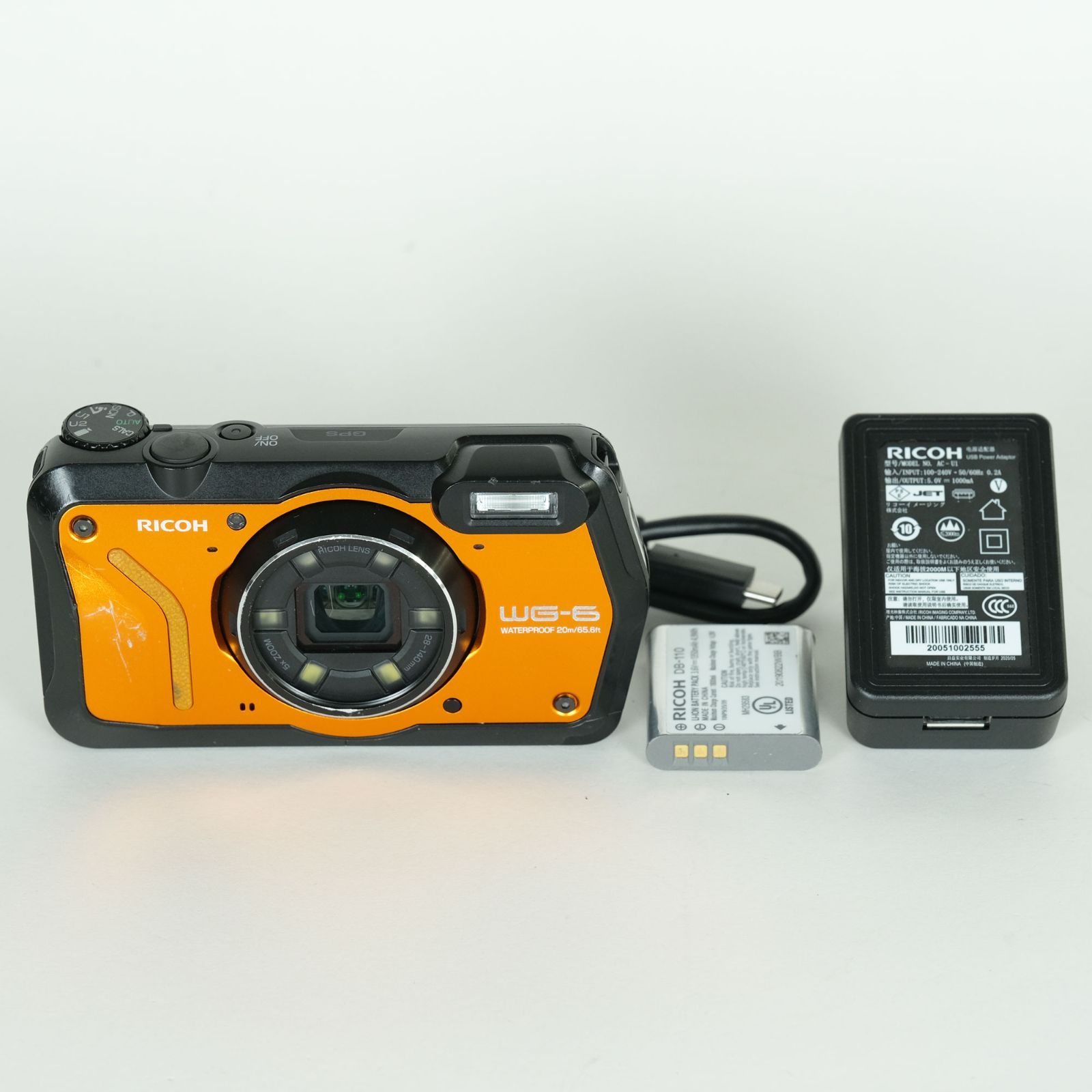 並品] RICOH WG-6 オレンジ | コンパクトデジタルカメラ - メルカリ