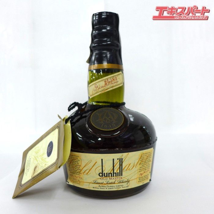 新品未開栓 dunhill ダンヒル スコッチ ウイスキー デカンター付き 未開栓 dunhill ダンヒル オールドマスター スコッチウイスキー