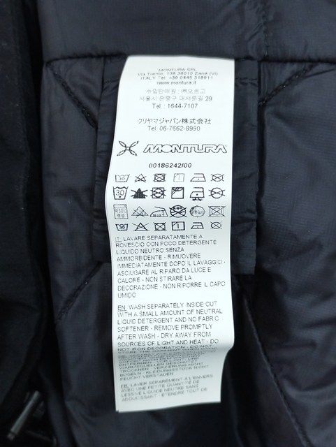 P525 [未使用品] MONTURA モンチュラ ジャケット S ブラック DOLOMITI  