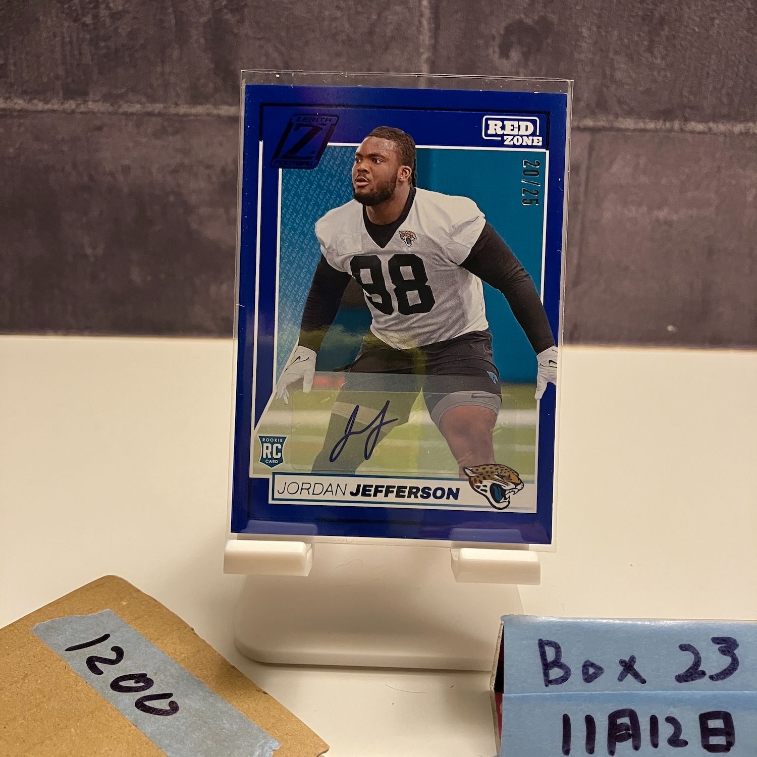 2024 Panini Zenith Jordan Jefferson 20/25 直筆サインカード