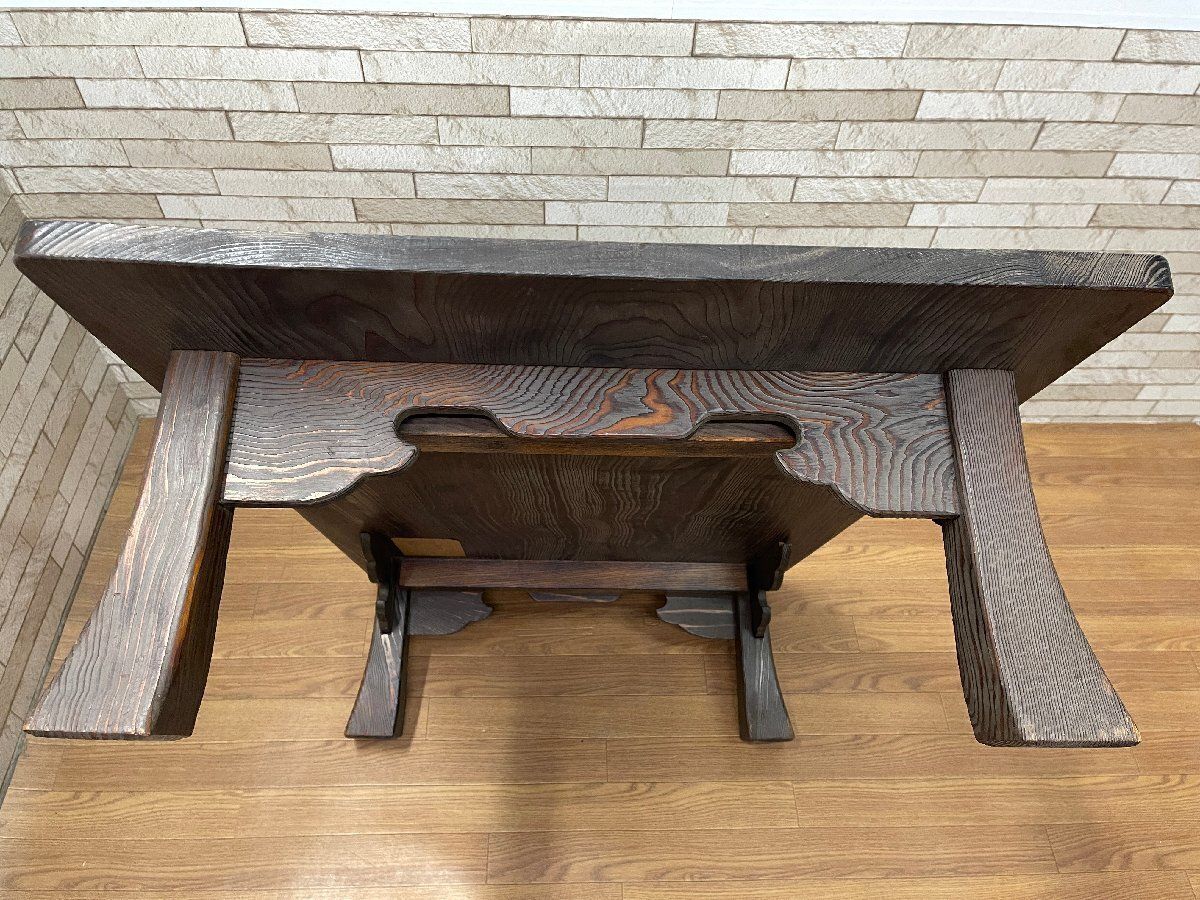 ○天然木 杉 120cm幅 座卓 ちゃぶ台 ローテーブル センターテーブル 文