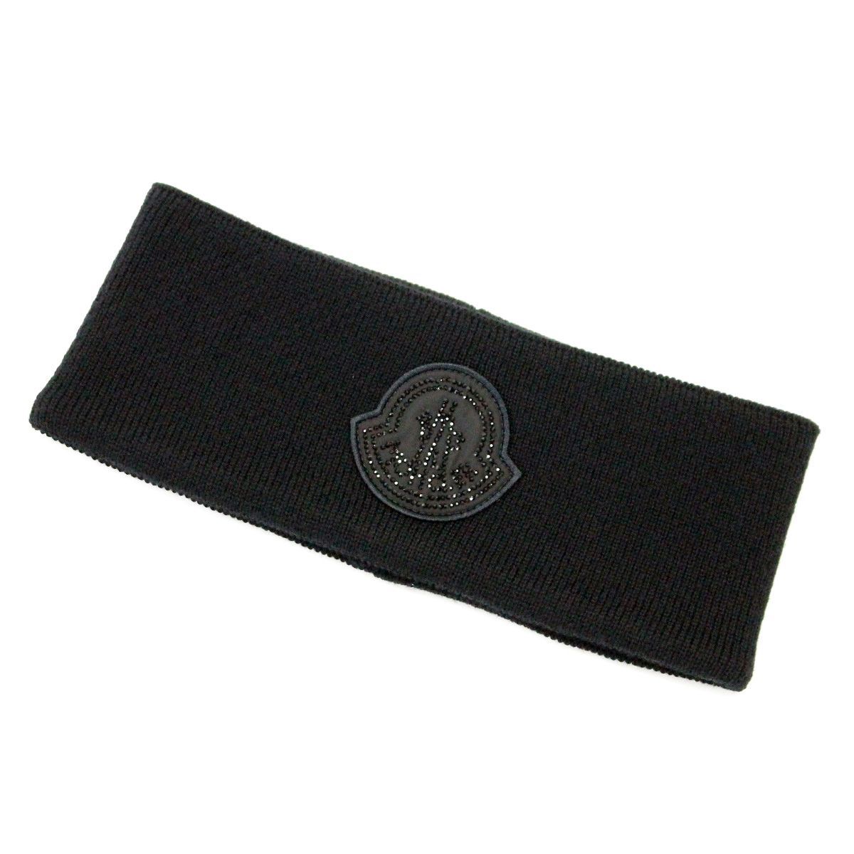 極美品　モンクレールグルノーブル ロゴ ネックウォーマー ブラック MONCLER GRENOBLE モンクレール グルノーブル ネックウォーマー - メルカリ