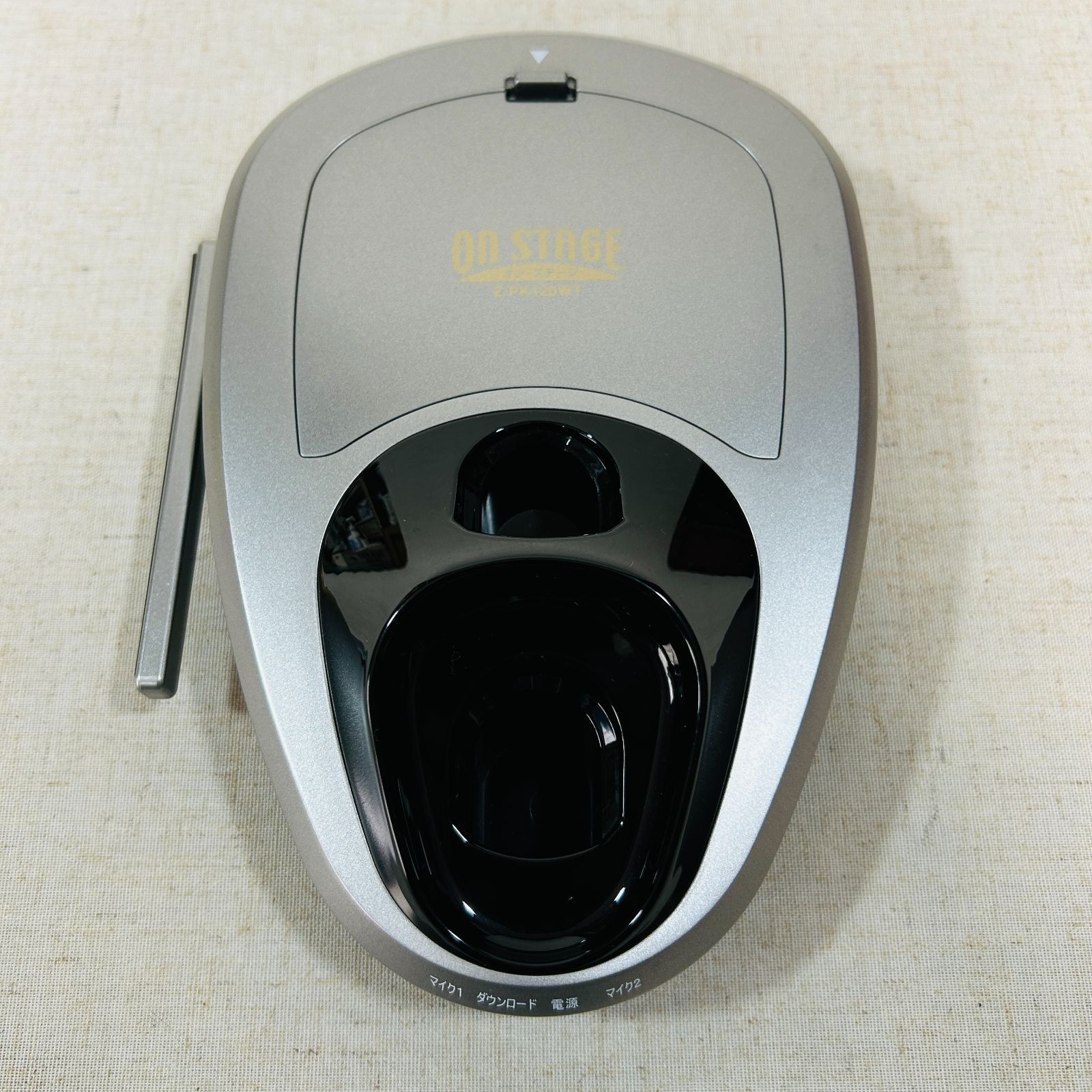 現状品】ON STAGE オンステージ Z-PK120WT カラオケマイク 内蔵1200曲