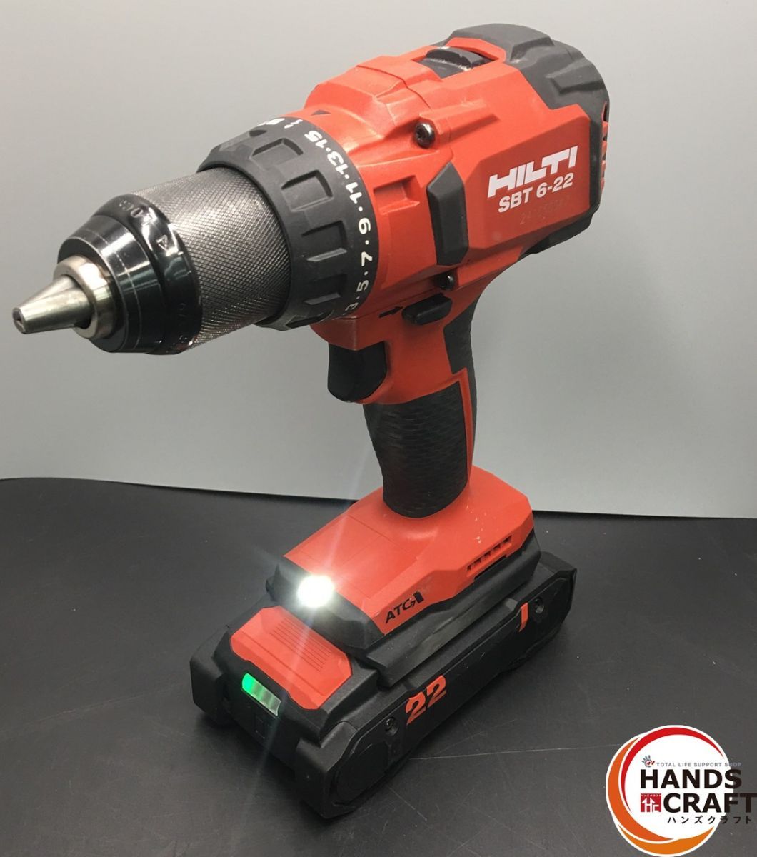 品 HILTI ヒルティ コードレス ドリルドライバ SBT 6 22 バッテリ付き 動作時 異音あり テスターは付属しません