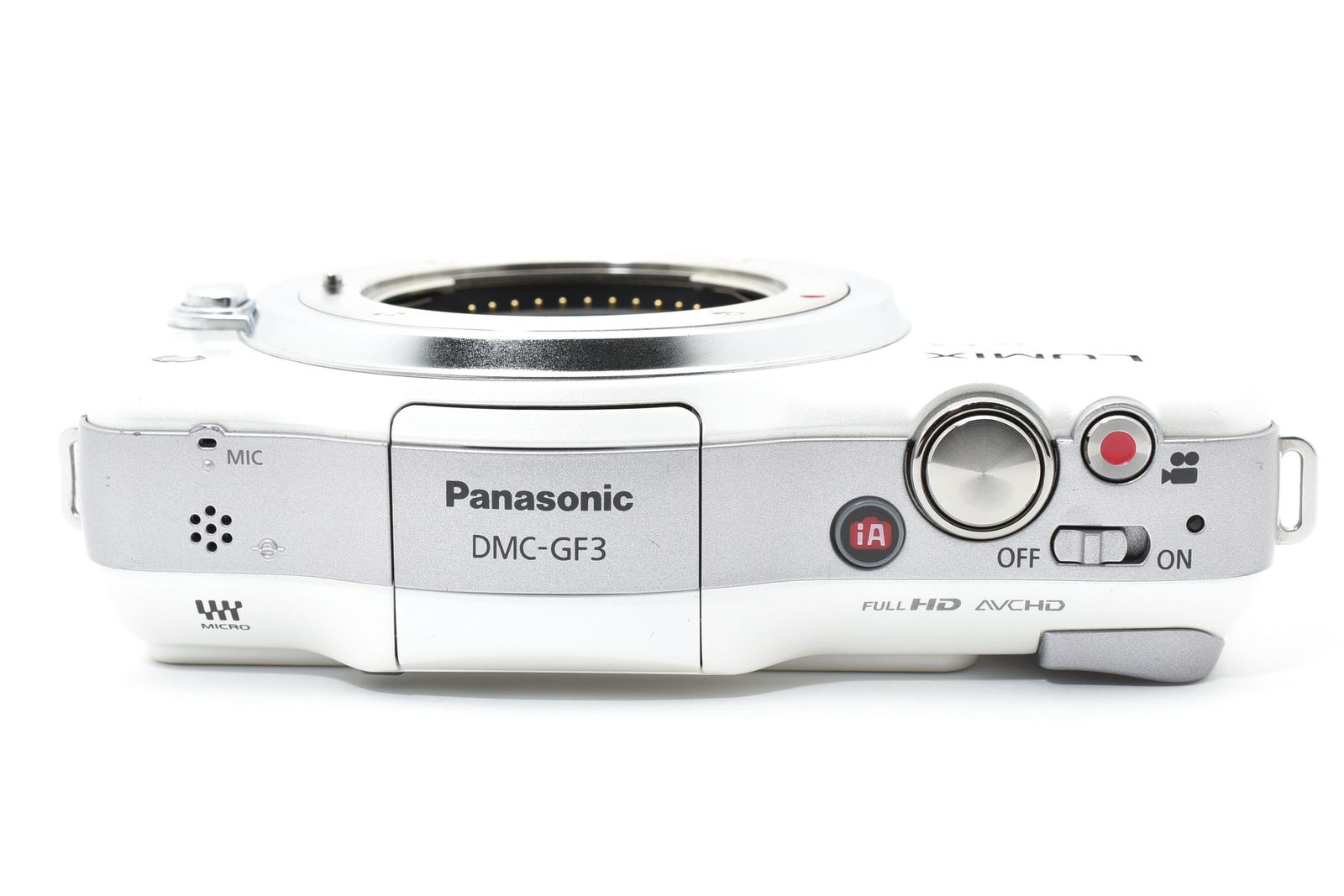 パナソニック　PANASONIC DMC-GF3 ホワイト 0104 パナソニック PANASONIC DMC-GF3 ホワイト ≪動作光学良好 動作確認済