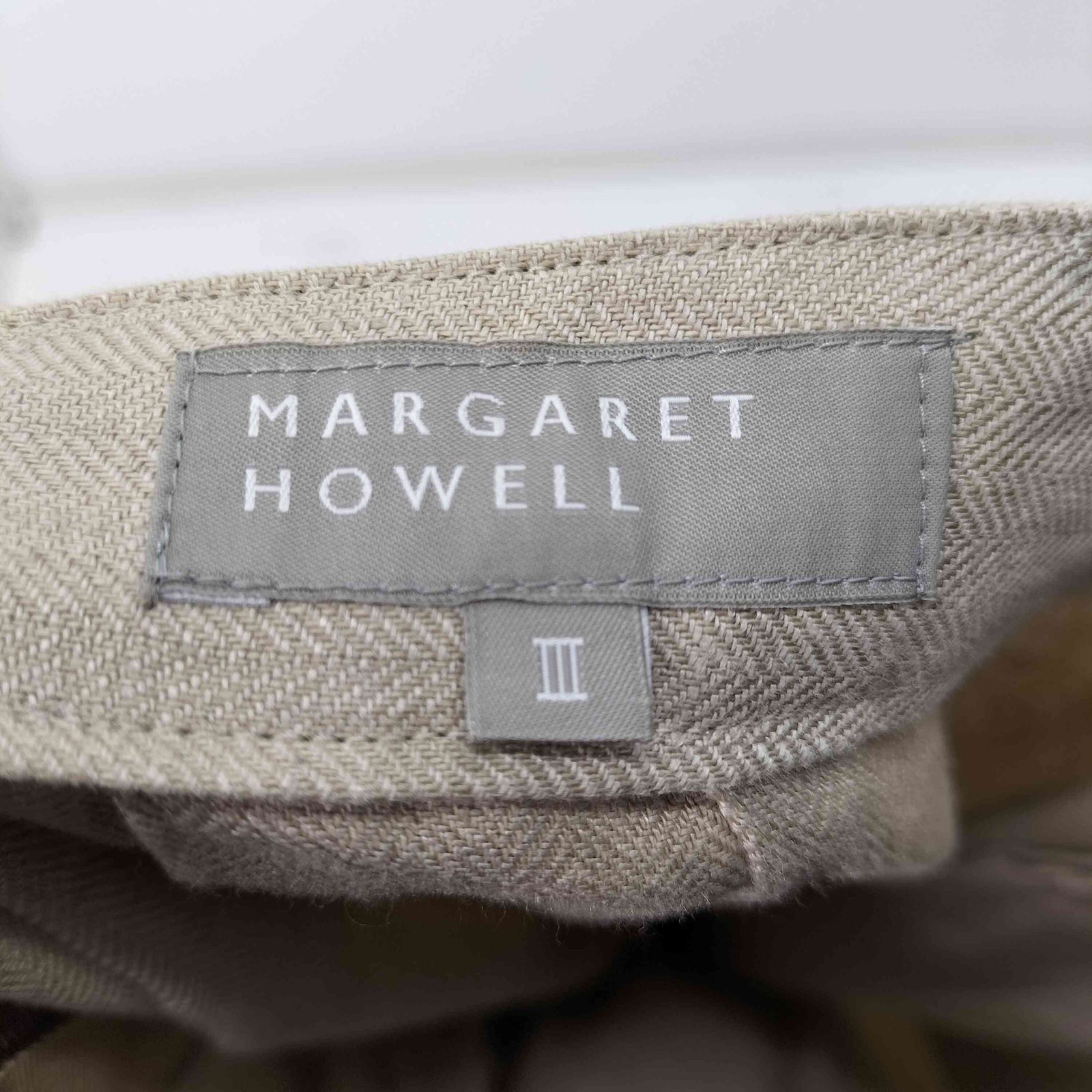 マーガレットハウエル MARGARET HOWELL リネン100 ヘリンボーン