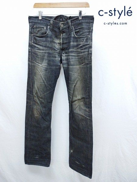 J206 [人気] FULLCOUNT フルカウント デニムパンツ ブラック ボタンフライ 1109B | ★ - メルカリ