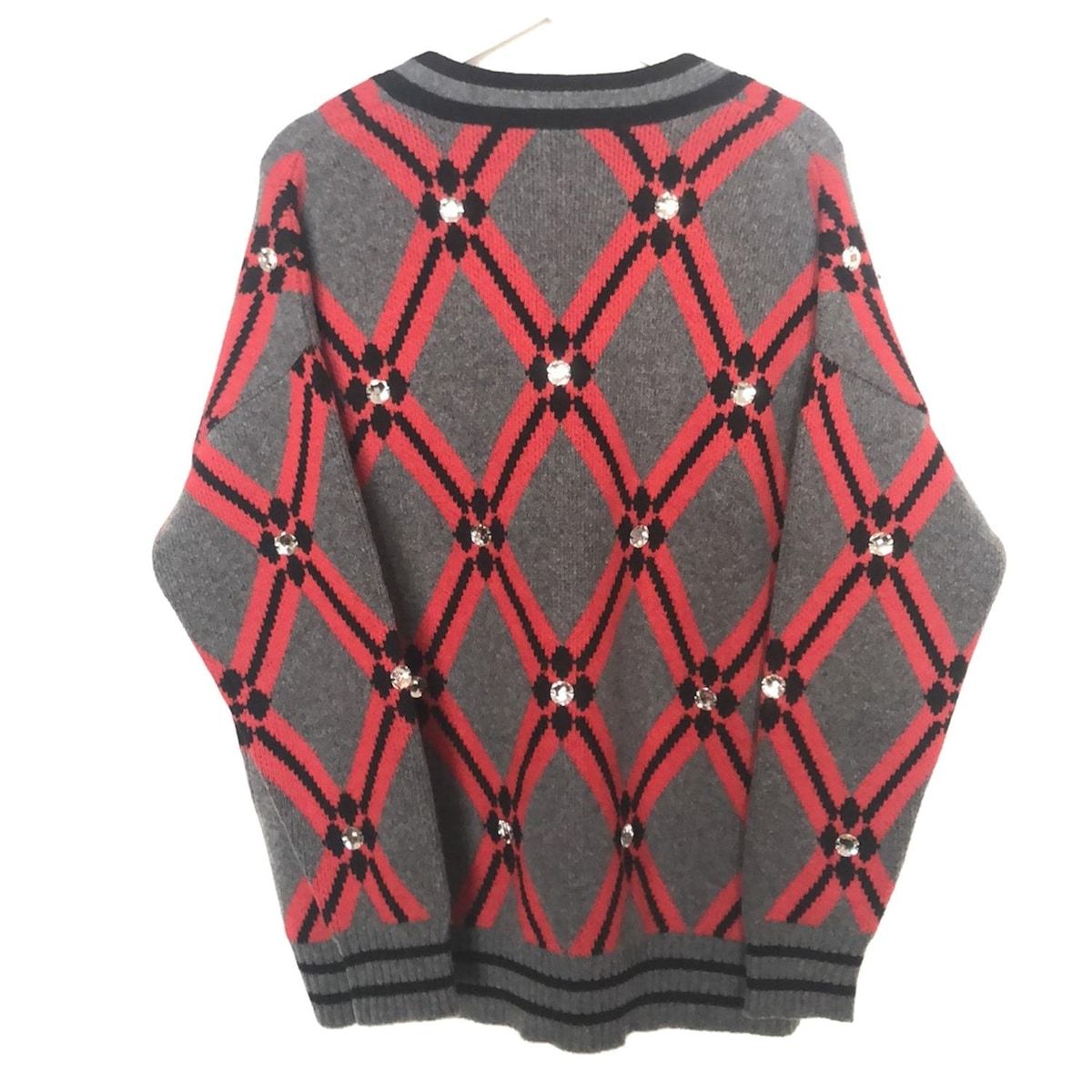 miumiu ビジュー　カーディガン 36 miumiu(ミュウミュウ) カーディガン サイズ36 S レディース美品