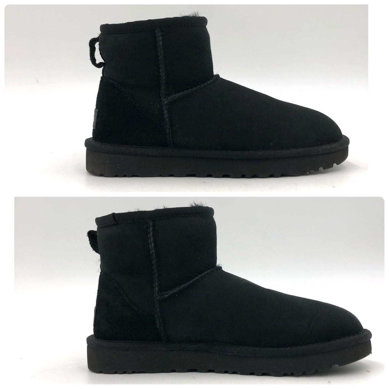 UGG アグ ムートンブーツ ベイリーボタン ブラック 23cm ショート 防寒