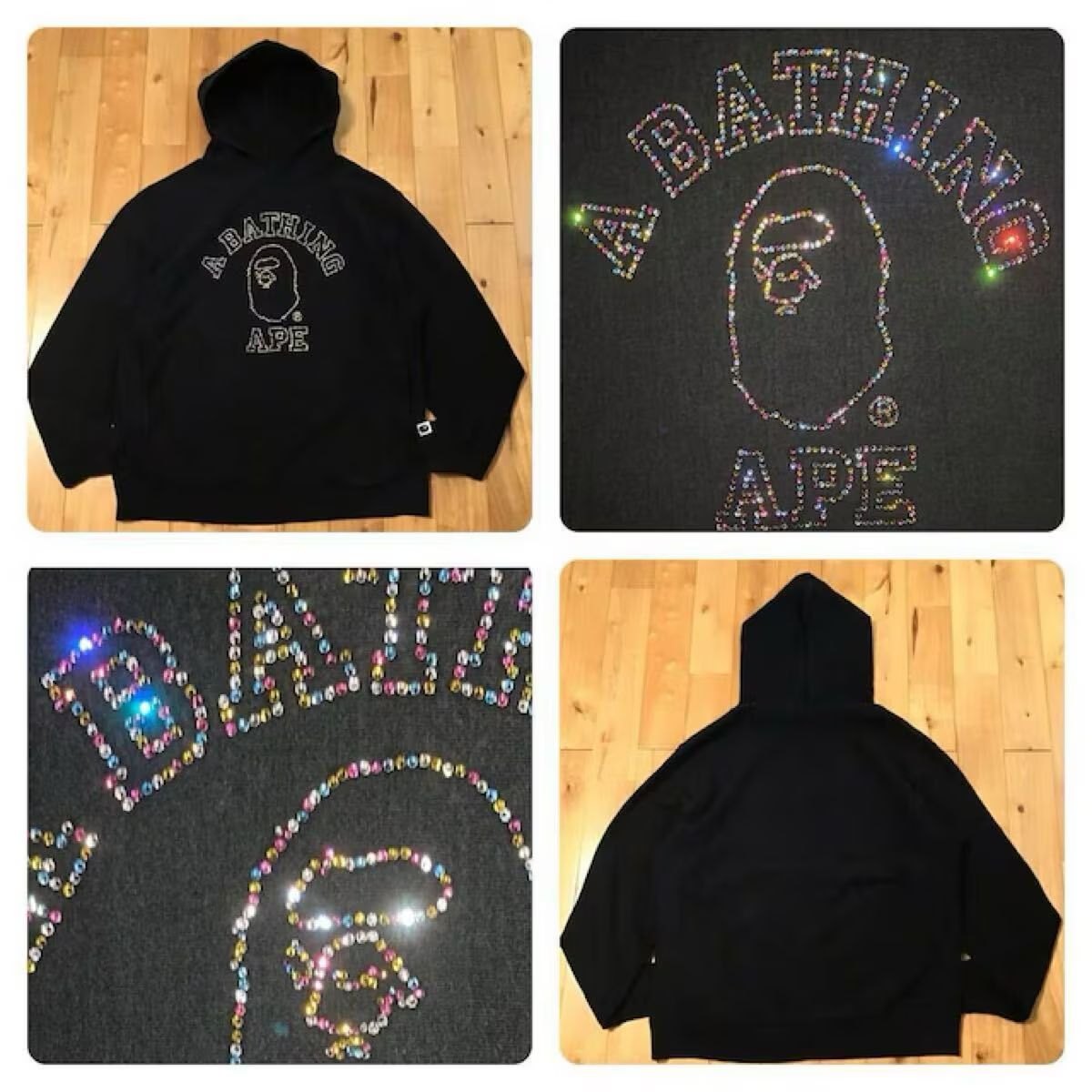 スワロフスキー カレッジロゴ プルオーバー パーカー Lサイズ a