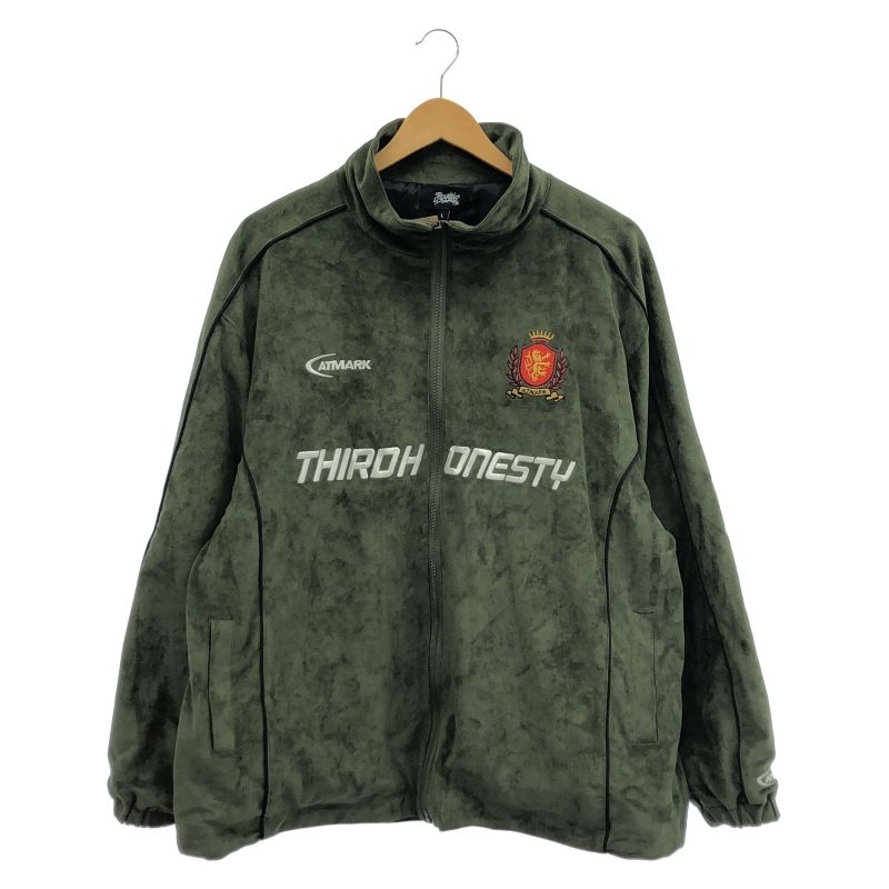 アットマーク　ATMARK　スエードトラックジャケット　黒　Lサイズ ATMARK ブルゾン アウター 「2サイズ展開 / UNISEX 」ATMARKスエード