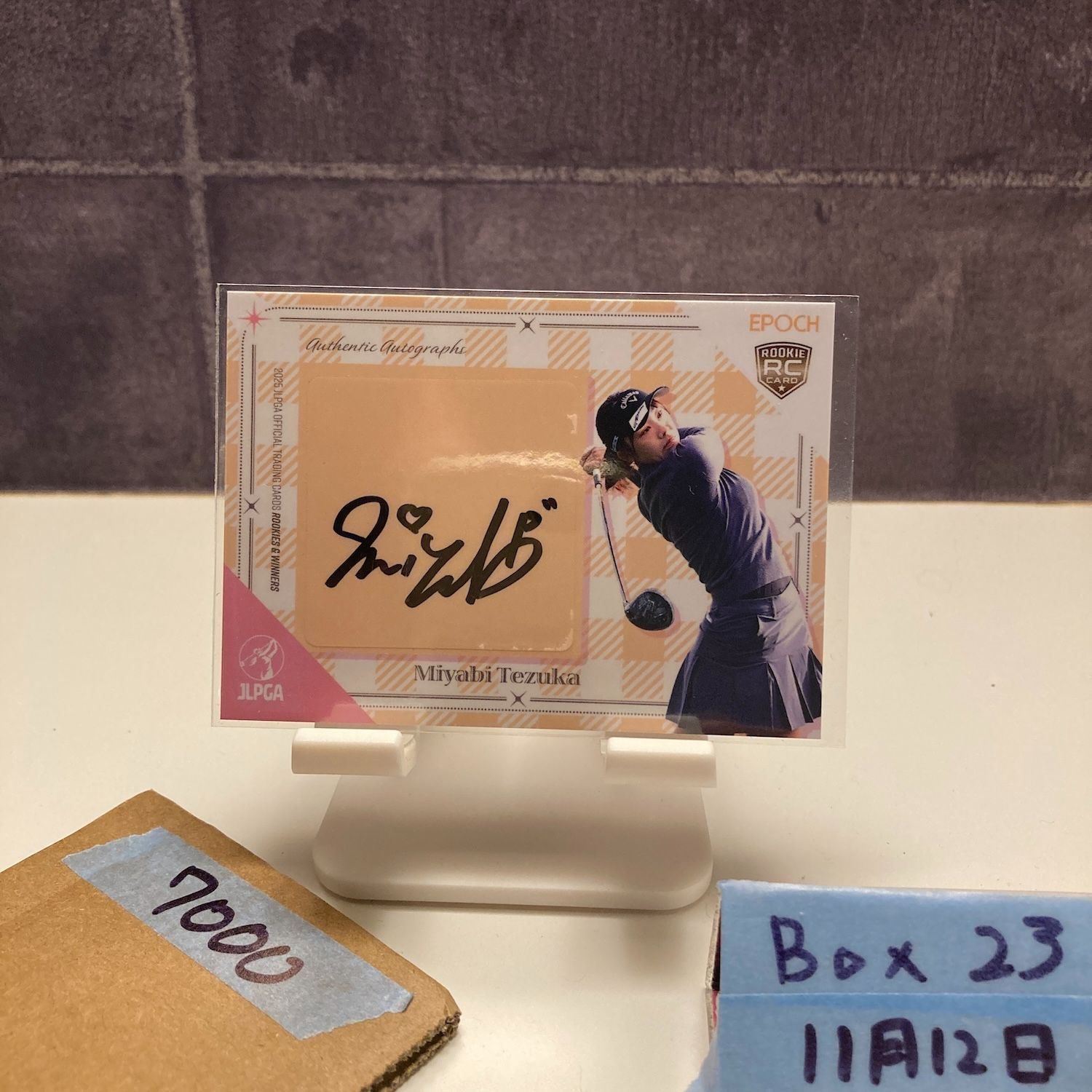 2025 EPOCH Rookies & Winners 手束雅 Miyabi Tezuka 03/15 直筆サイン
