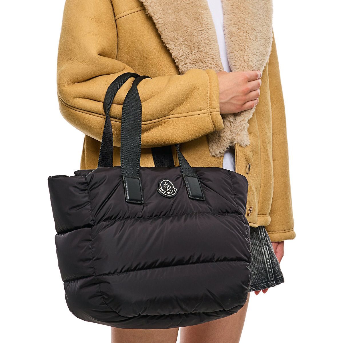 7 MONCLER モンクレール 5D00015 M2170 CARADOC ブラック トートバッグ 