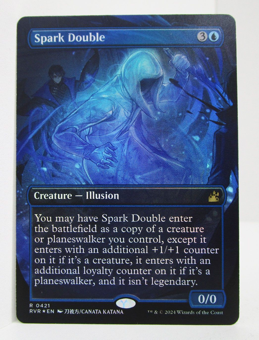 MTG 灯の分身 Spark Double ボーダーレス Foil 英語版 プレイ用 - メルカリ