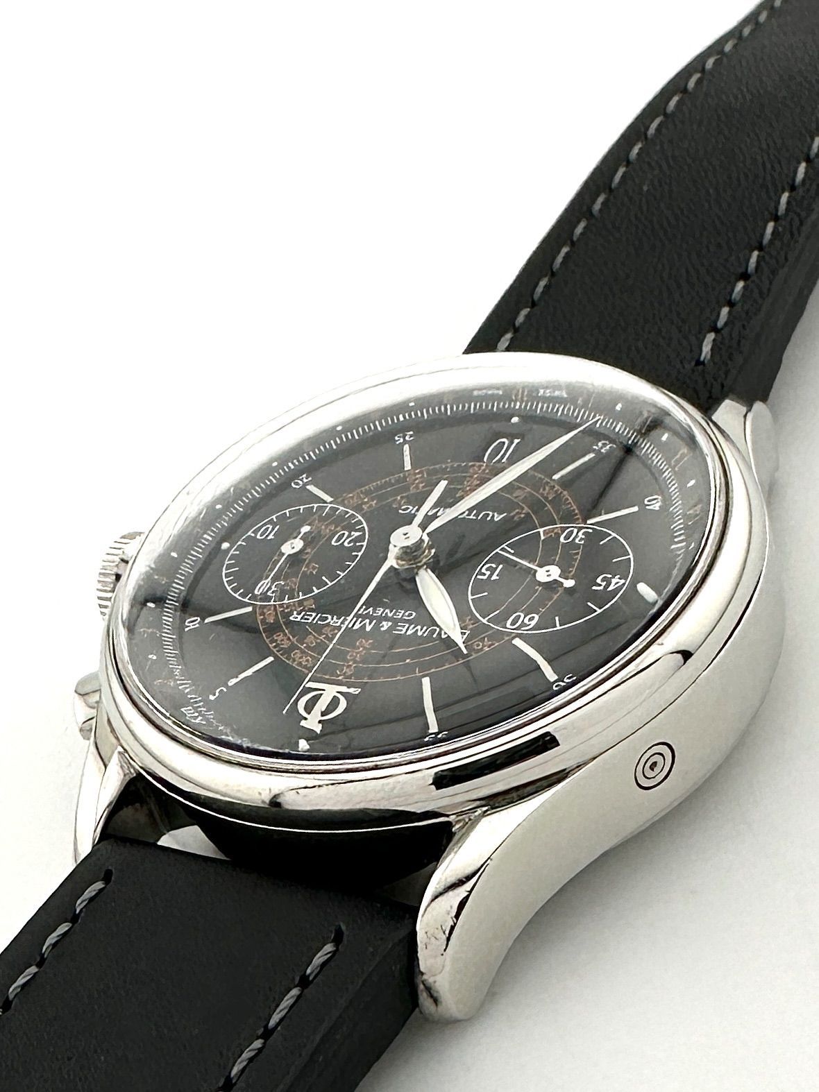  BAUME MERCIER 65542 クラシマ エグゼクティブ クロノグラフ 自動巻き時計 ボーム メルシエ モノトーン 自動巻き時計 腕時計(アナログ)