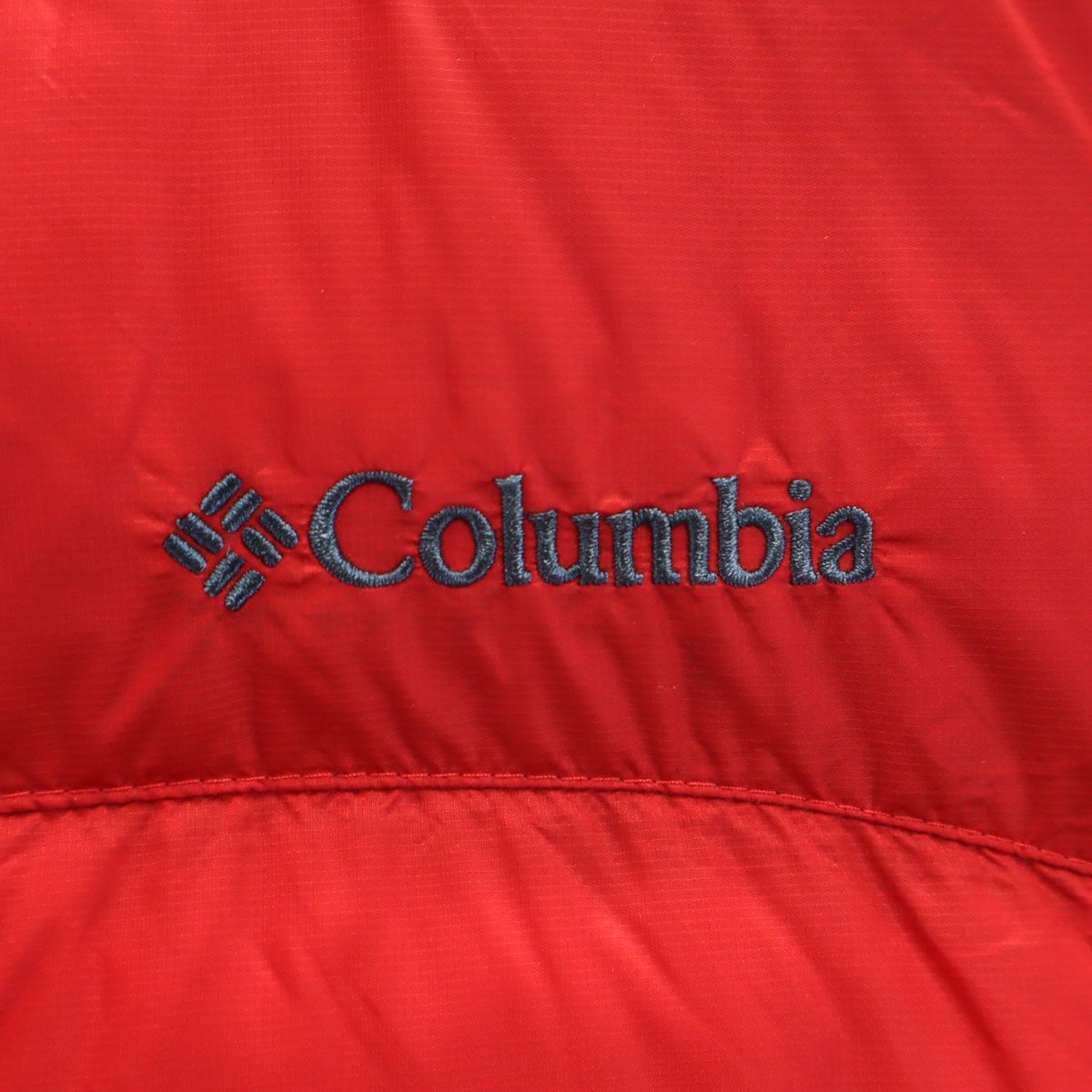 Columbia コロンビア ダウンジャケット M レッド アウトドア 収納袋 