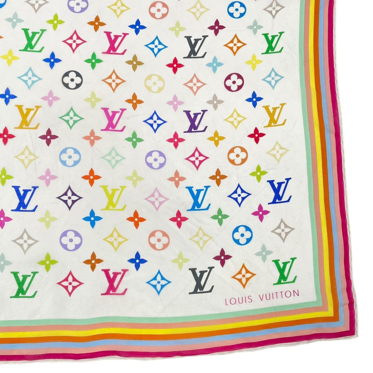 レア 極美品 LOUIS VUITTON ルイ ヴィトン スカーフ シルク モノグラム