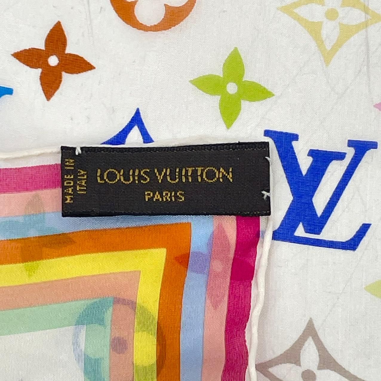 レア 極美品 LOUIS VUITTON ルイ ヴィトン スカーフ シルク モノグラム