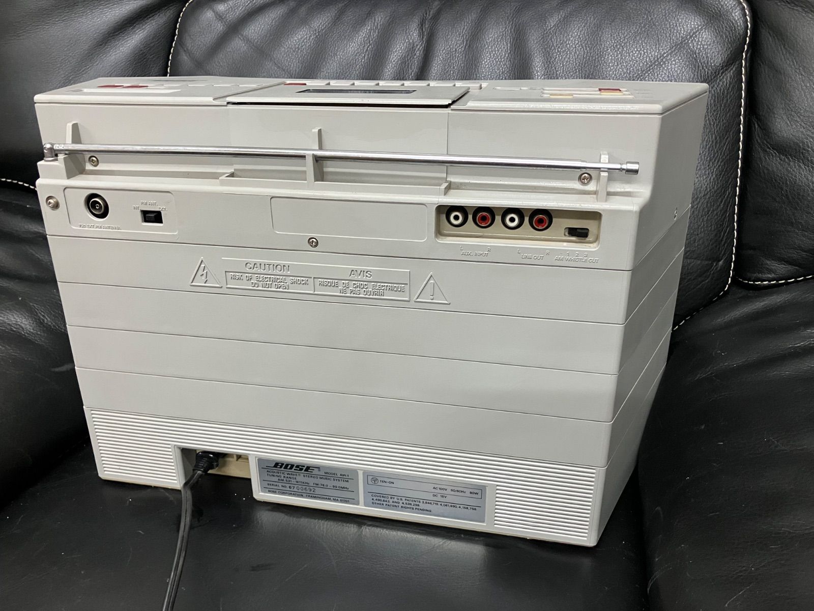 動作品・レア　ボーズBOSE AW-1 ラジカセ　昭和レトロ名機　ラジオ 稀少動作品/美品】BOSE ボーズ AW-1 FM AM Tape Cassette Acoustic