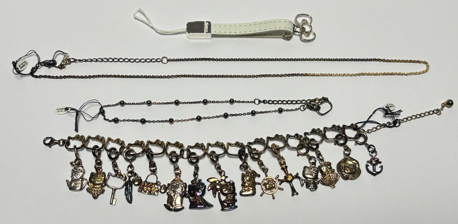 Sanrio ハローキティ silver 925 銀 ブレスレット チャーム ネックレス ストラップ