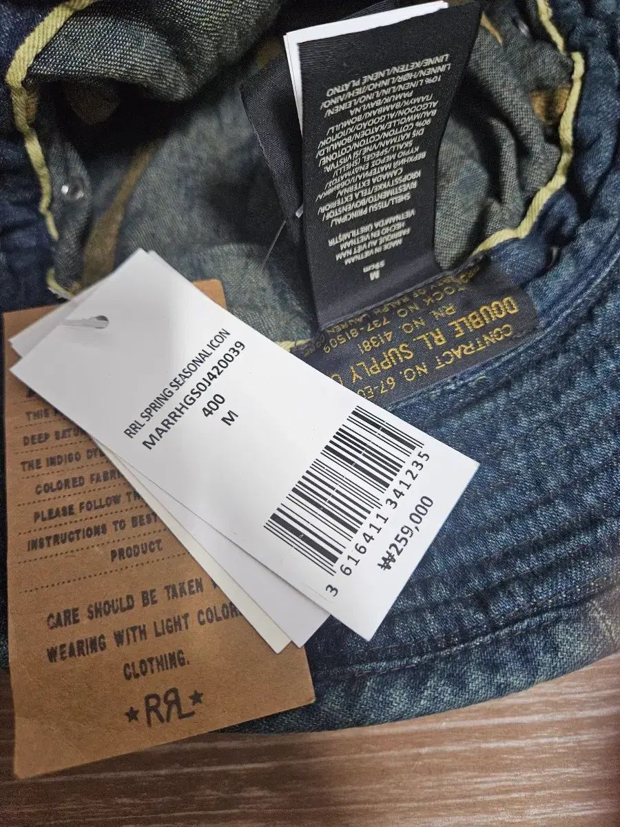 RRL(ダブルアールエル) デニム バケットハット - メルカリ