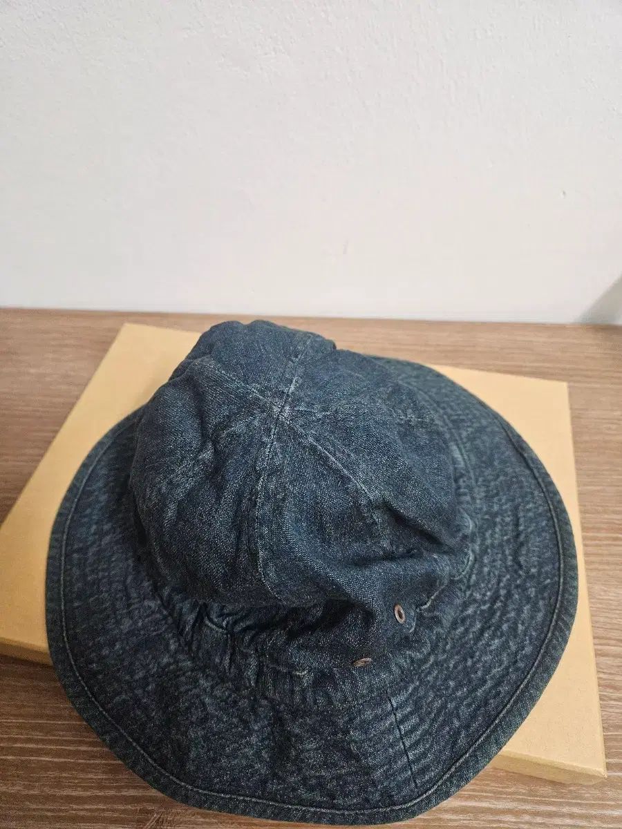 RRL ハット 旧タグ M ダブルアールエル rrl デニムハット　ハット m RRL ダブルアールエル デニム バケットハット/ 帽子 ブルー メンズ