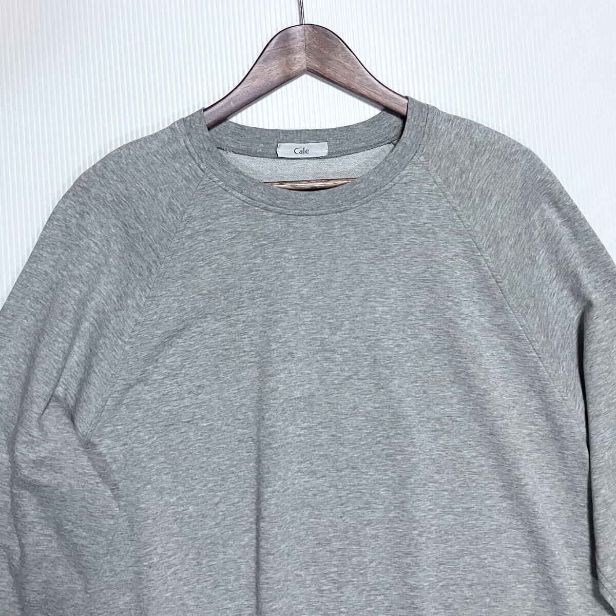 Cale カル 36G COTTON 裏毛 L/S PULLOVER 薄手 ウラケ スウェット 