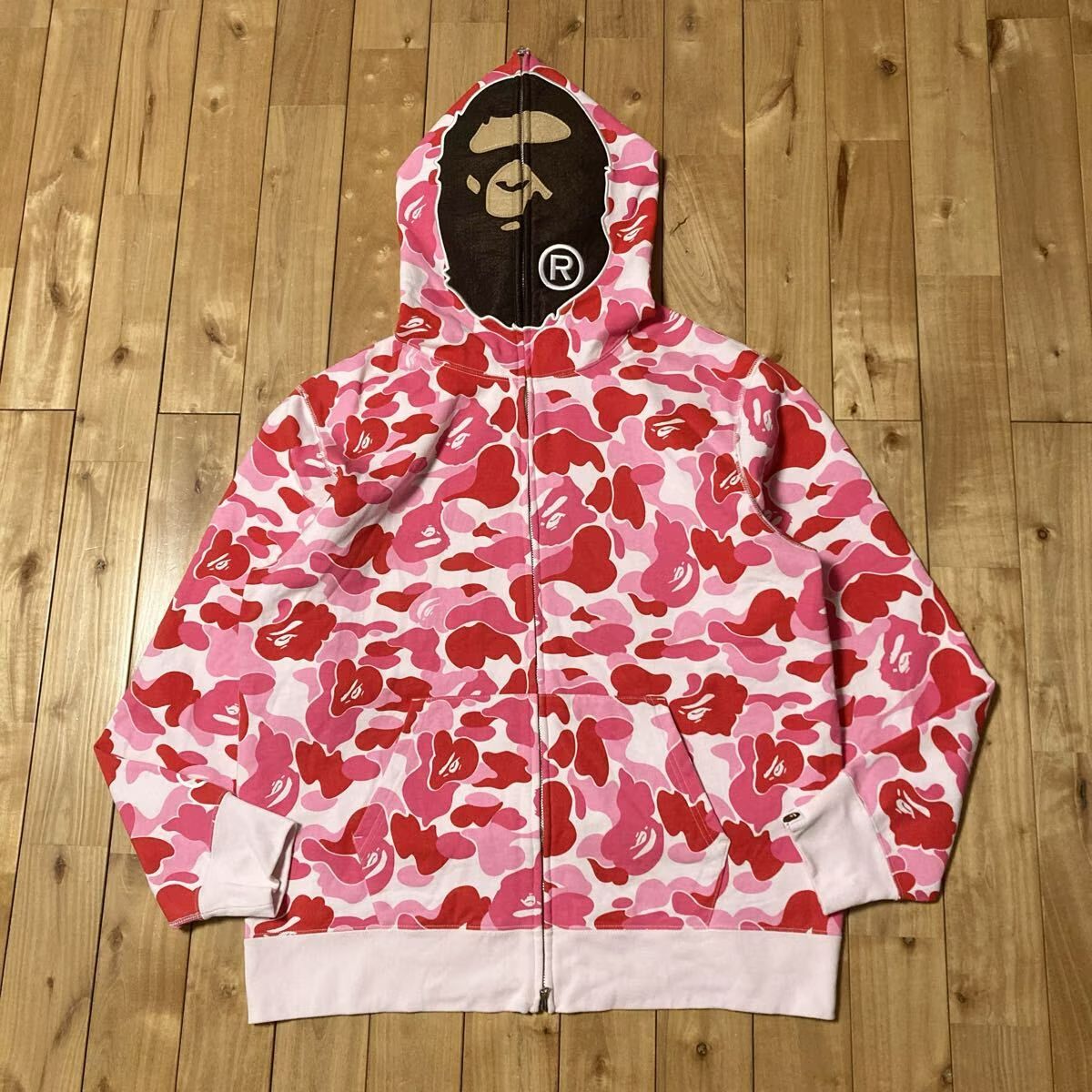 ☆2XL☆ 2ND APE Head Full Zip Hoodie a bathing ape BAPE ABC CAMO