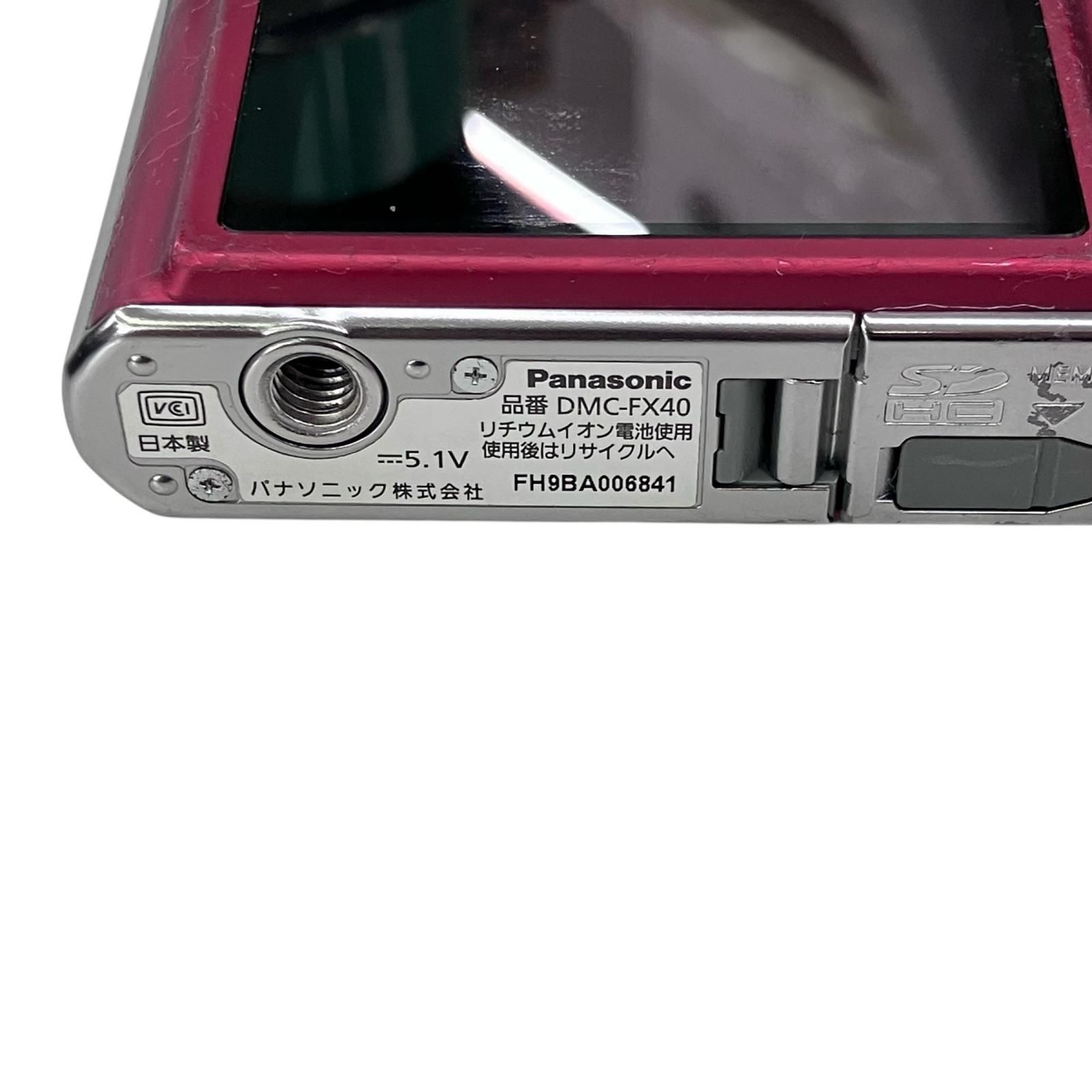186000 Panasonic パナソニック LUMIX コンデジ ピンク DMC-FX40