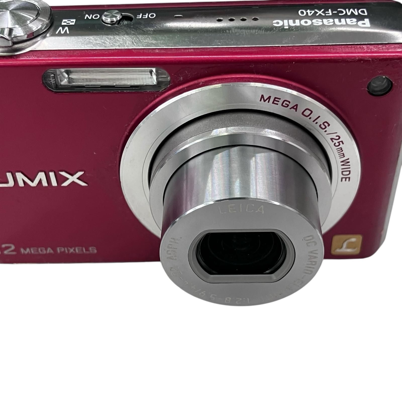 186000 Panasonic パナソニック LUMIX コンデジ ピンク DMC-FX40