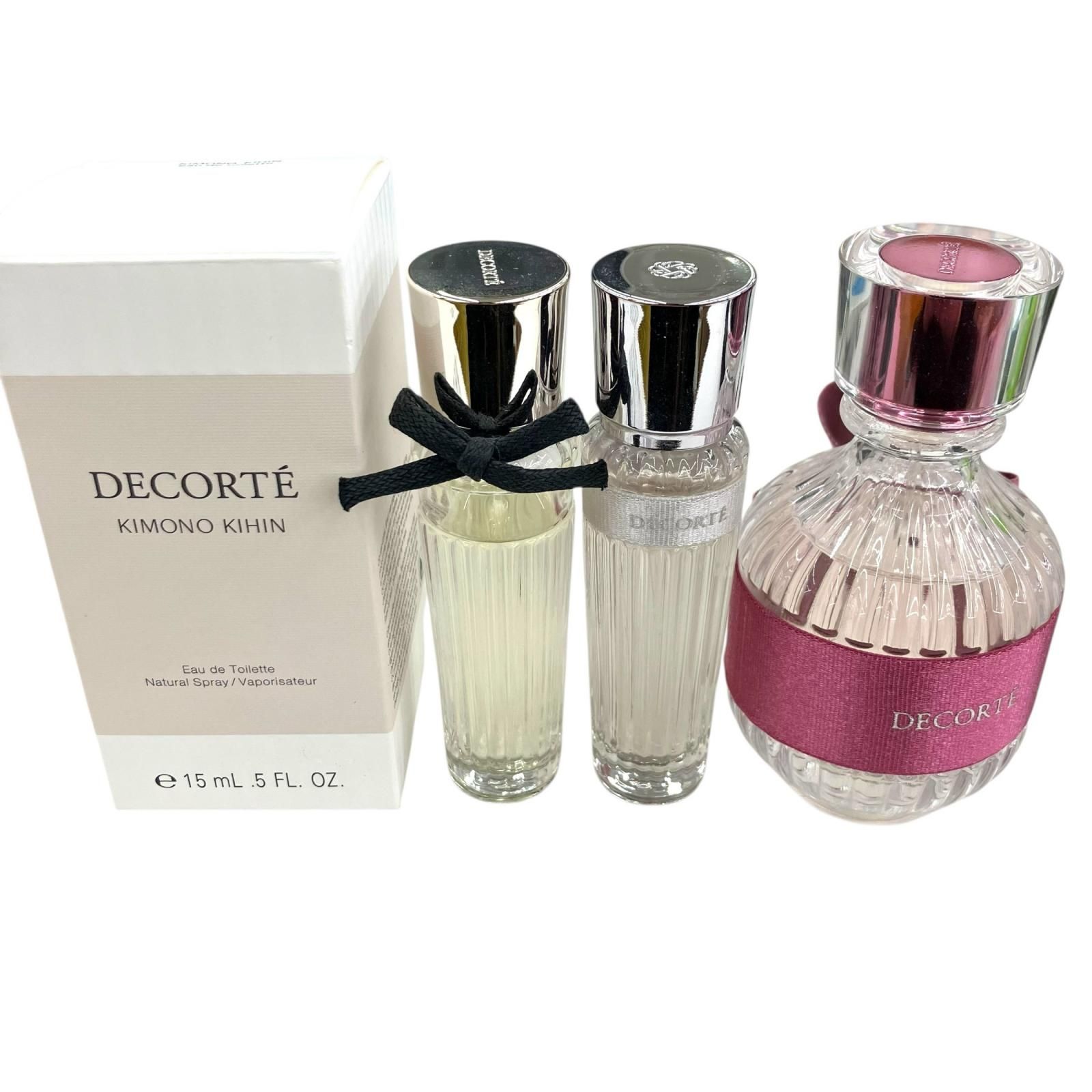 186000 COSMEDECORTE コスメデコルテ 香水 キモノ ツヤ 50ml , キモノ リン 15ml , キモノ キヒン 15ml  3点まとめ売り