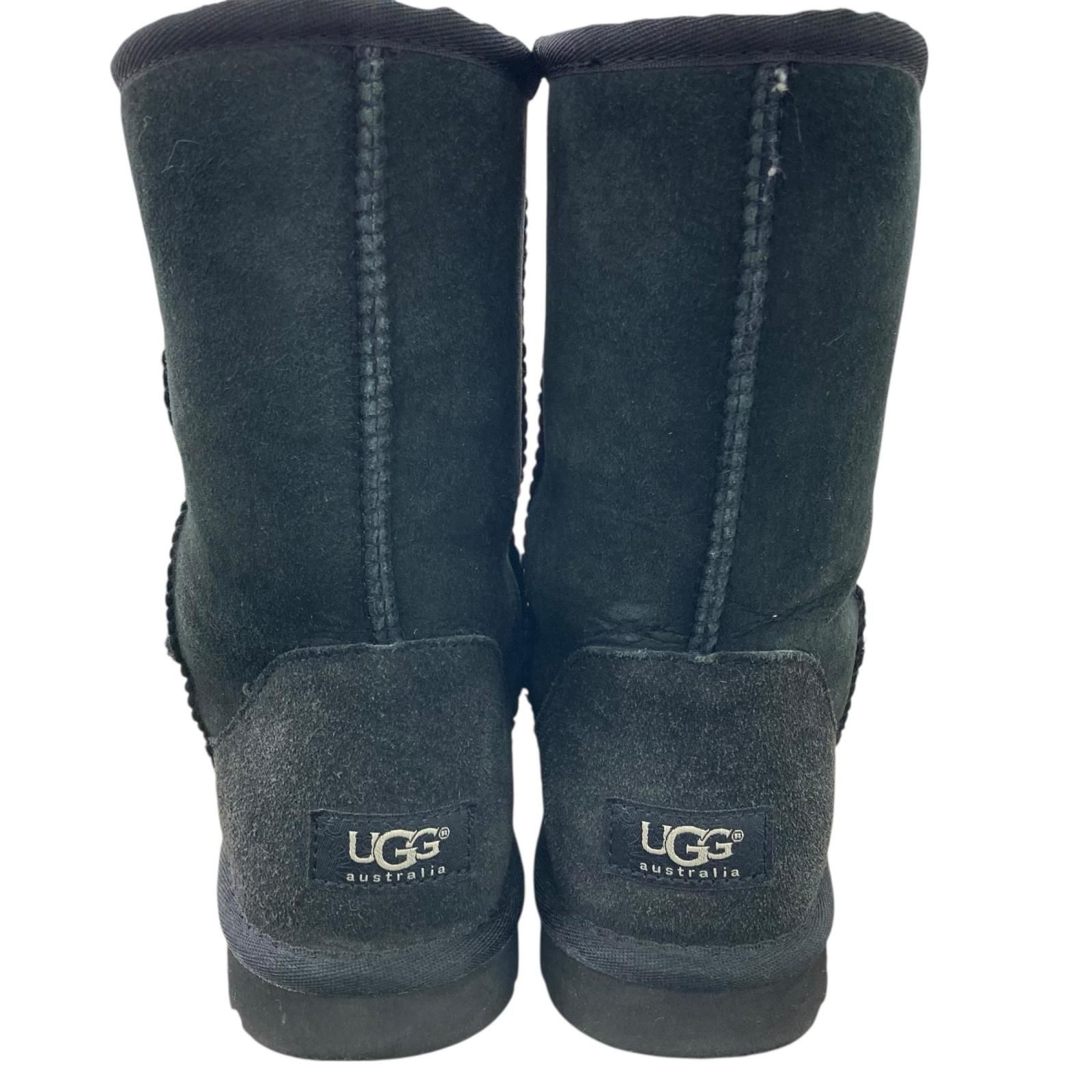 186000 UGG アグ ムートンブーツ 5825 25cm ブラック レディース