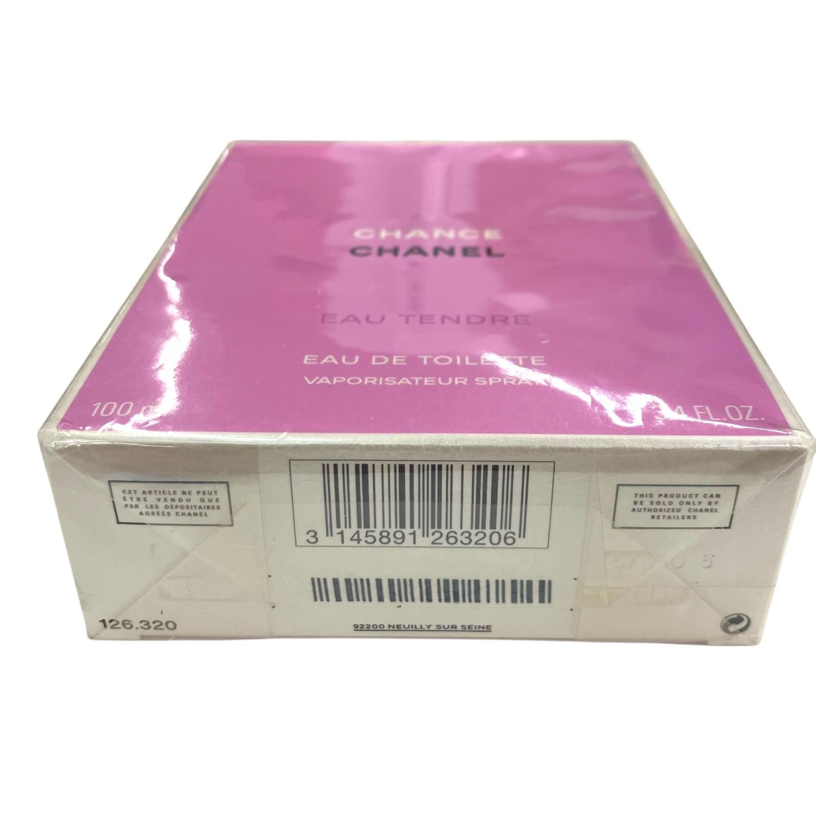 186005 新品未使用 CHANEL シャネル 香水 100ml CHANCE EAU TENDRE