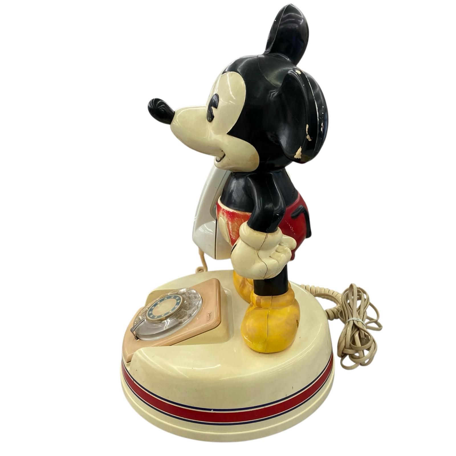186000 動作未確認 ミッキーマウス レトロ 電話機 - メルカリ