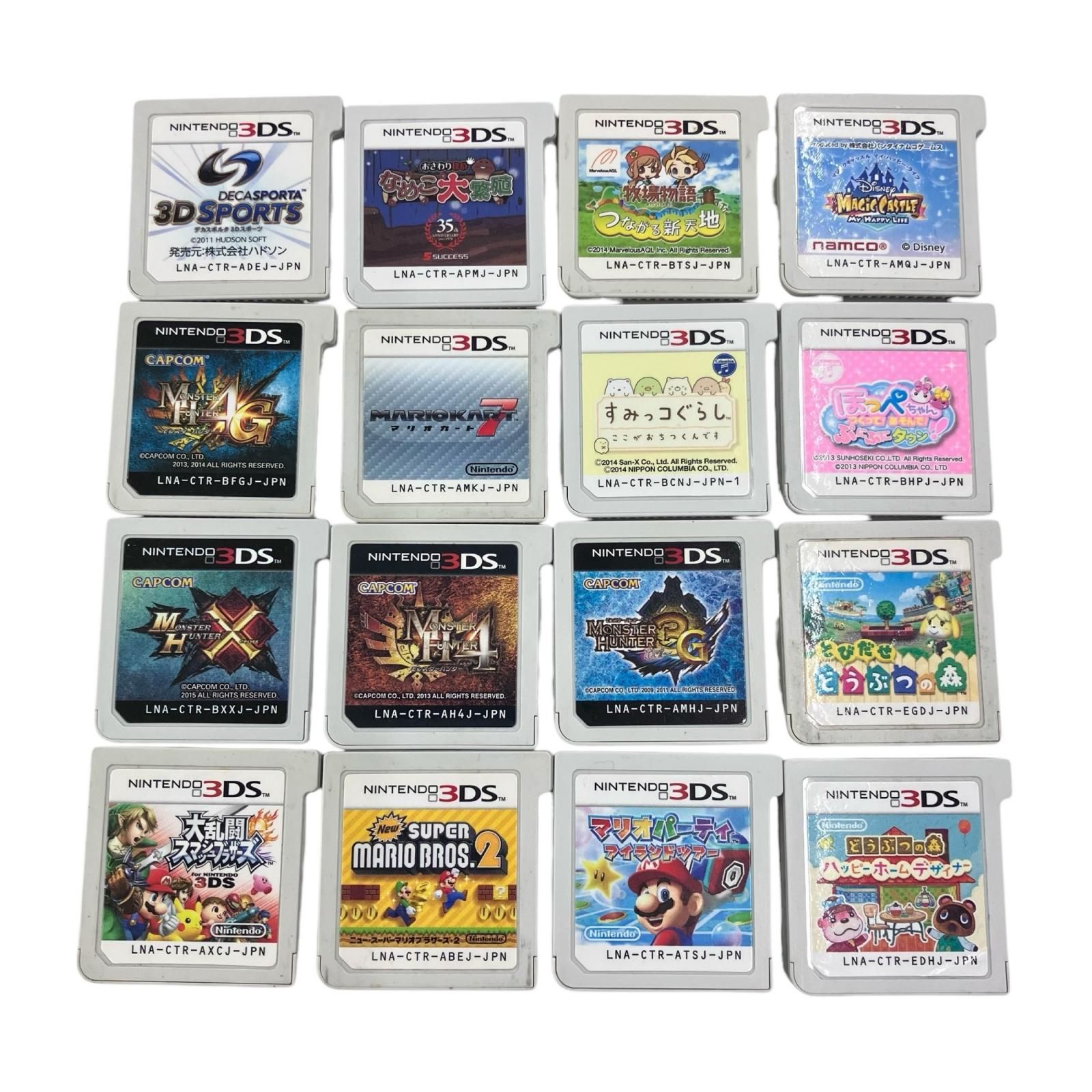 186002 現状品 Nintendo 任天堂 ニンテンドウ 3DS ソフト 16点まとめ