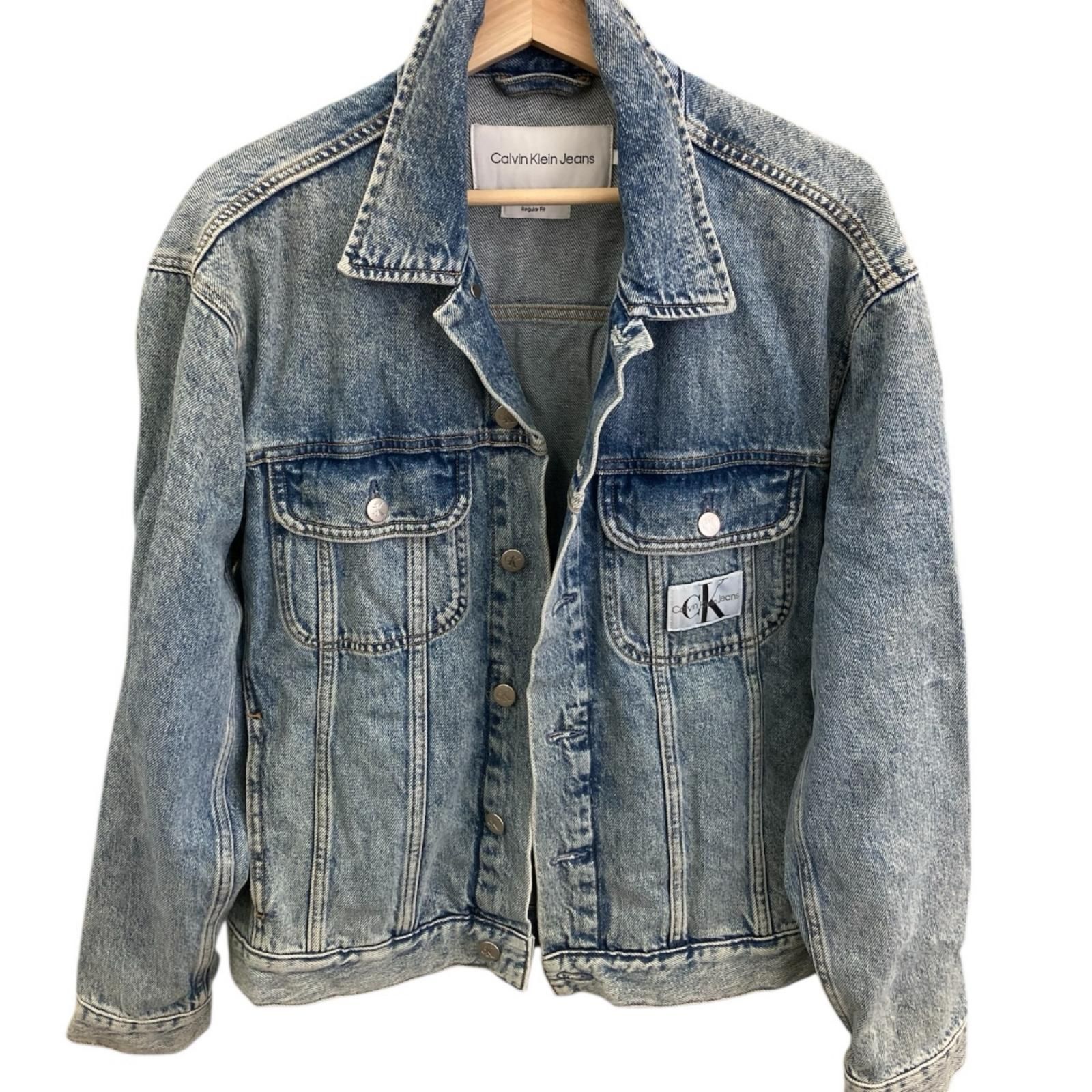 186001 現状品   Jeans カルバンクラインジーンズ デニムジャケット Regular denim 90S  M メンズ [251126HM060171] 186001 現状品 Calvin klein Jeans カルバンクラインジーンズ デニム