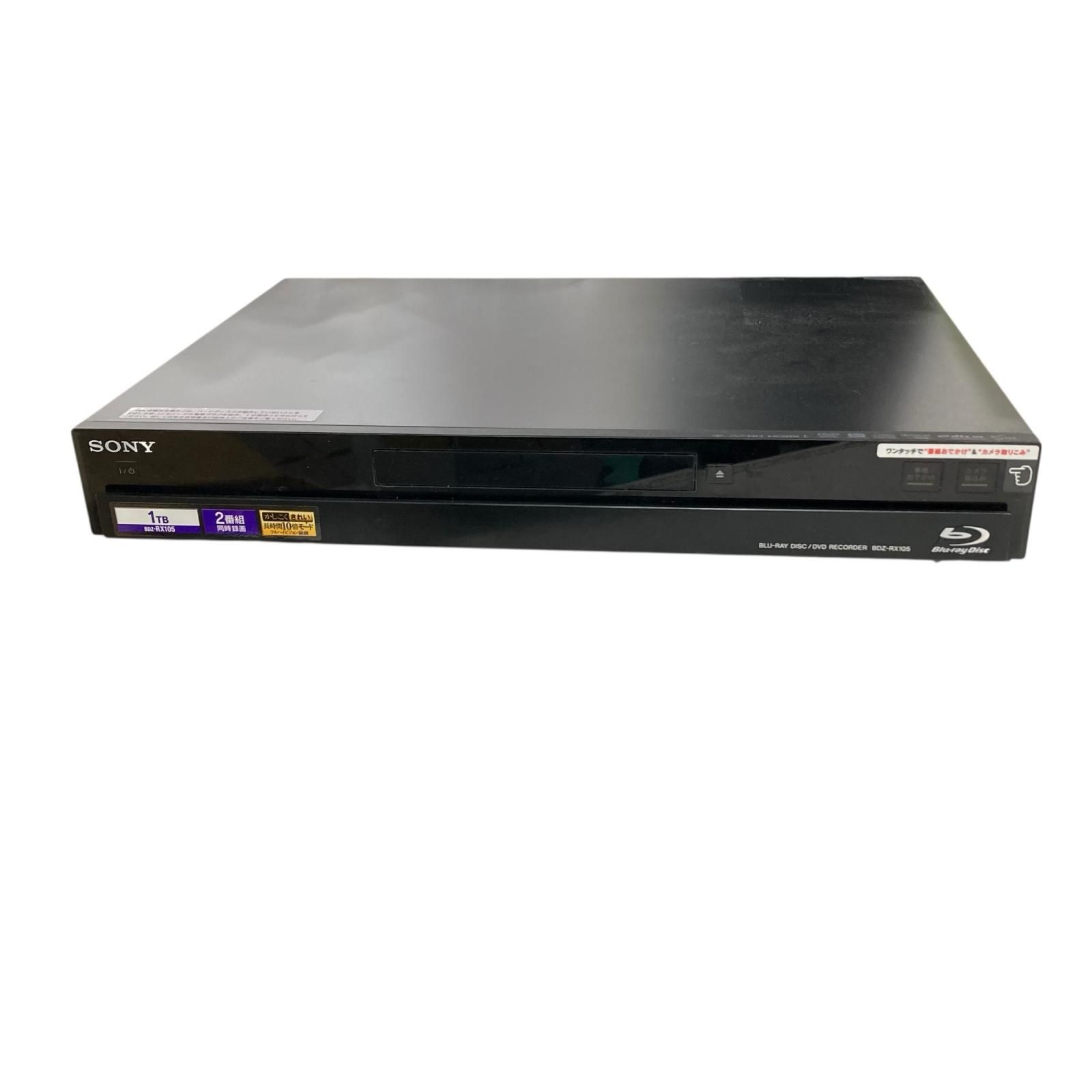 186000 通電確認のみ SONY ソニー ブルーレイ/DVDレコーダー BDZ-RX105