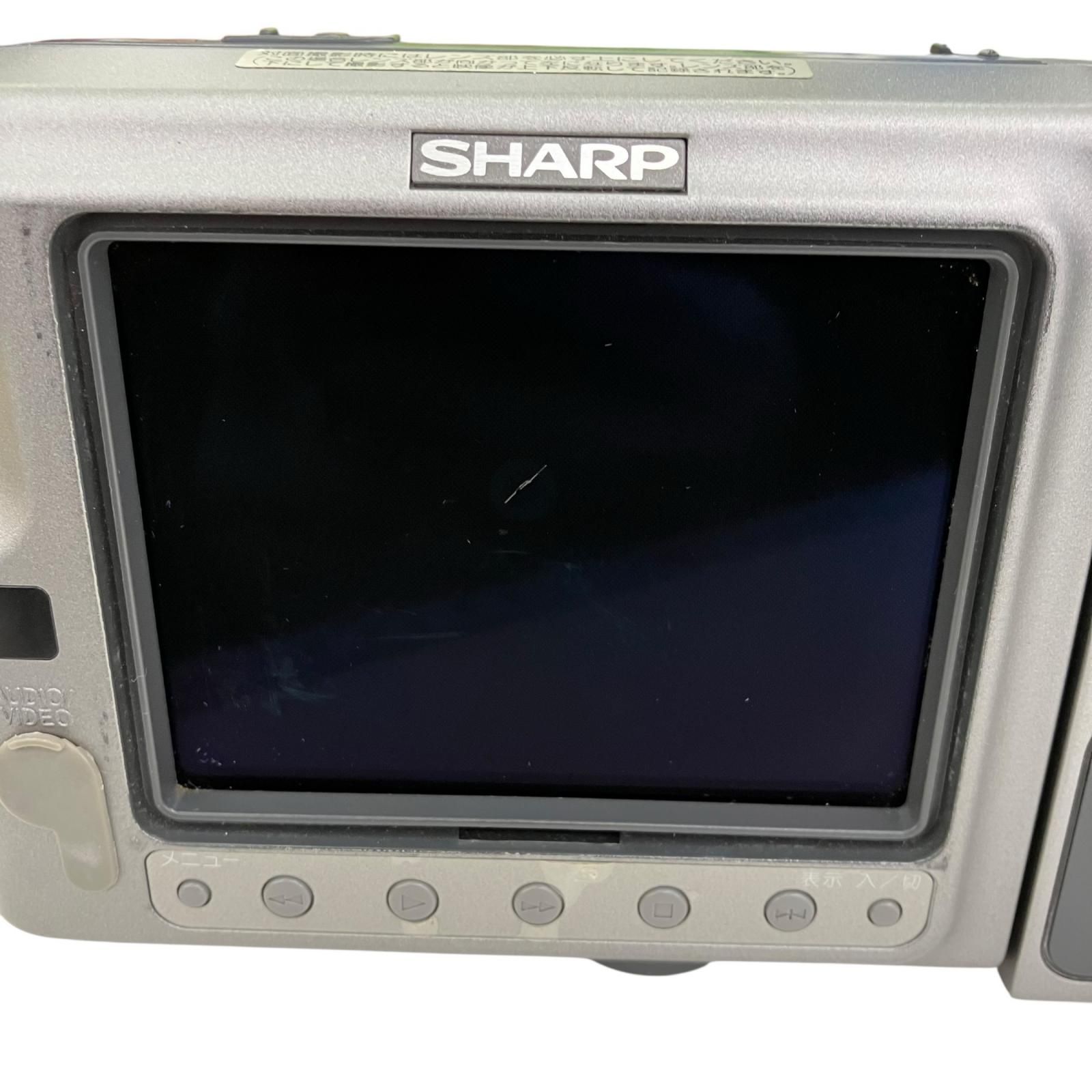 186000 通電確認のみ SHARP シャープ 液晶8ミリビデオカメラ VL-EL450