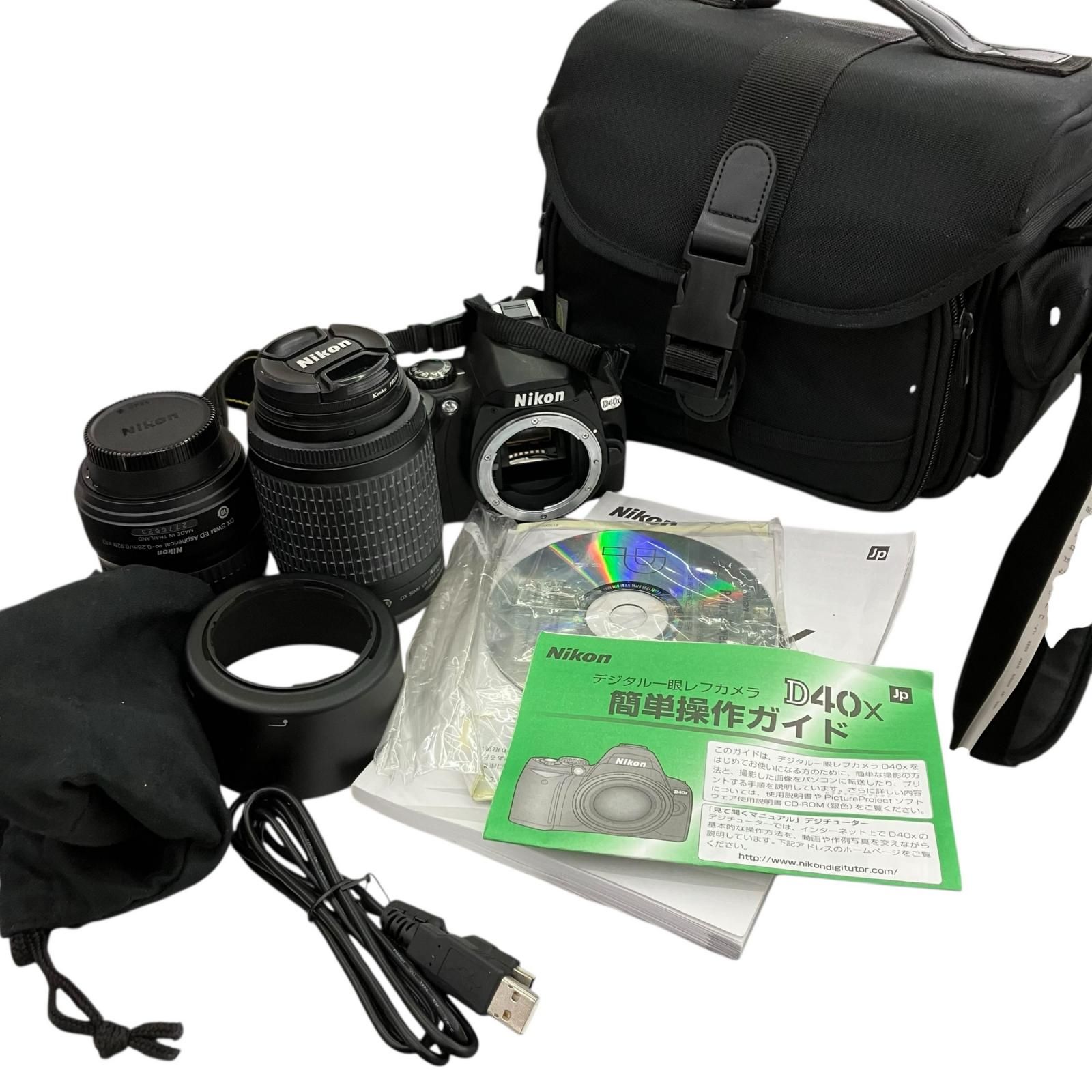 186001 動作未確認 Nikon ニコン デジタルカメラ D40x ブラック - メルカリ